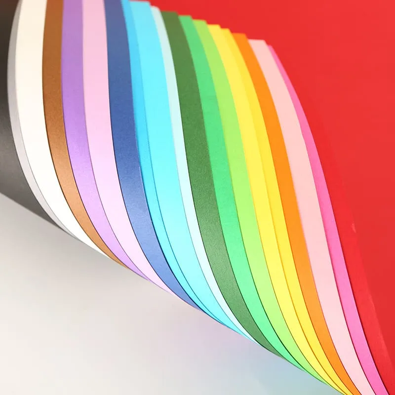Colored uncoated paper for creative gift wrapping and branding projects
