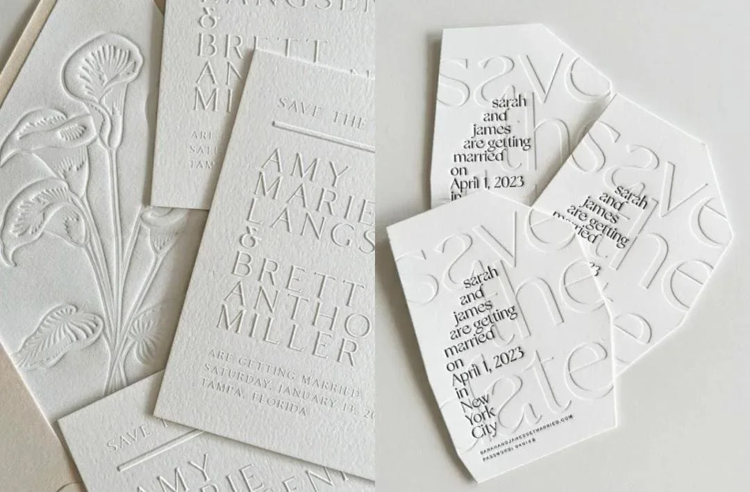 Embossing and Debossing Effects for Custom Paper Tags
