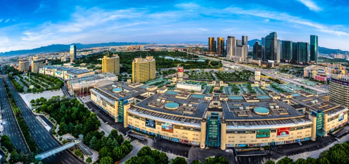 A view of the Yiwu International Trade City