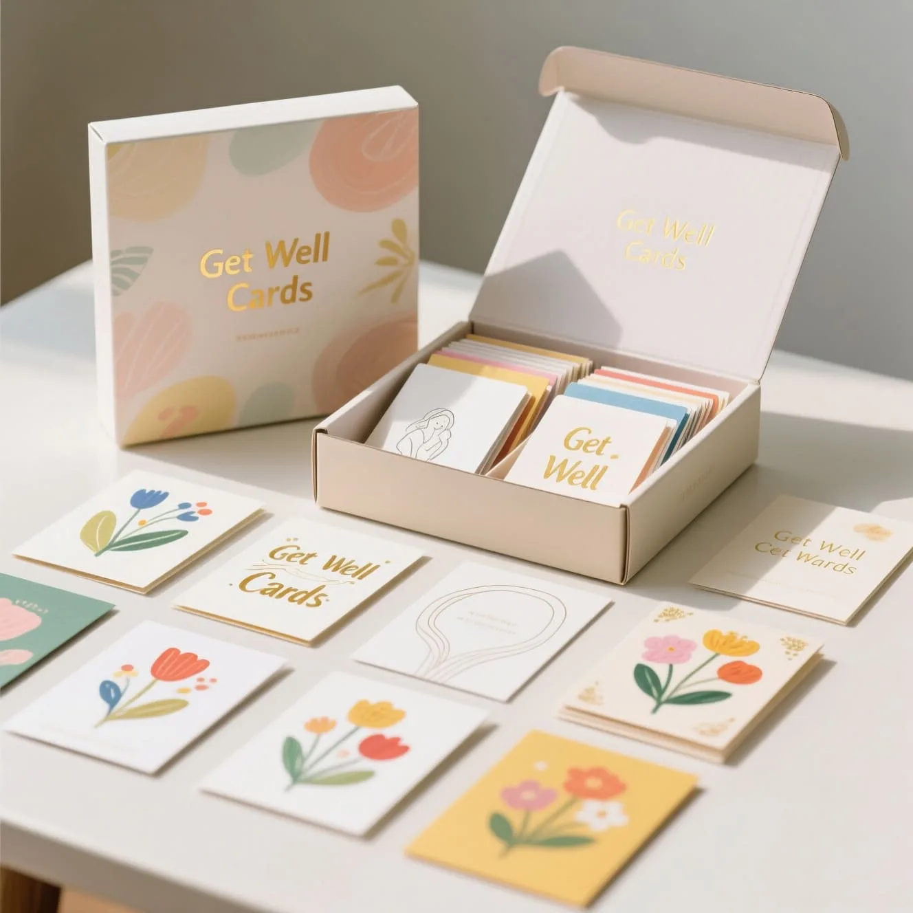 Custom Get Well Soon Greeting Cards with Positive Messages