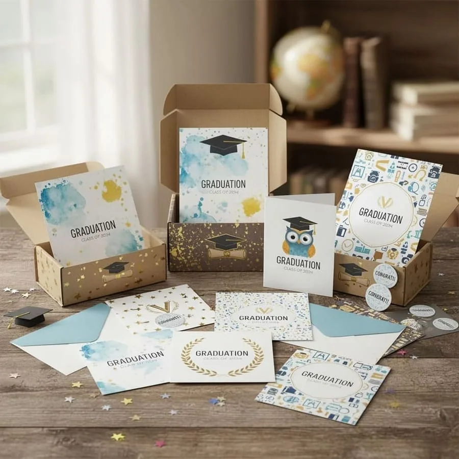 Custom Graduation Greeting Cards for Academic Celebrations
