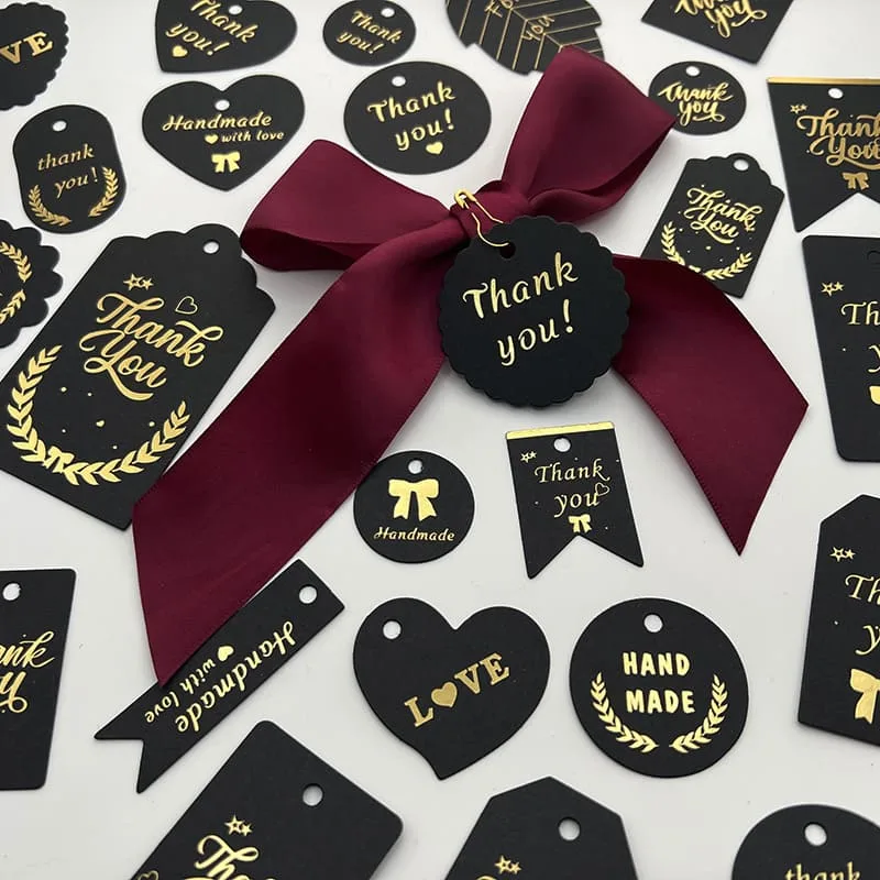 Premium Thank You Tags - Luxury Foil Embossed Appreciation Tags
