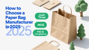 how to choose a paper bag manufacturer in 2025 — lead times, moq, fsc & compliance