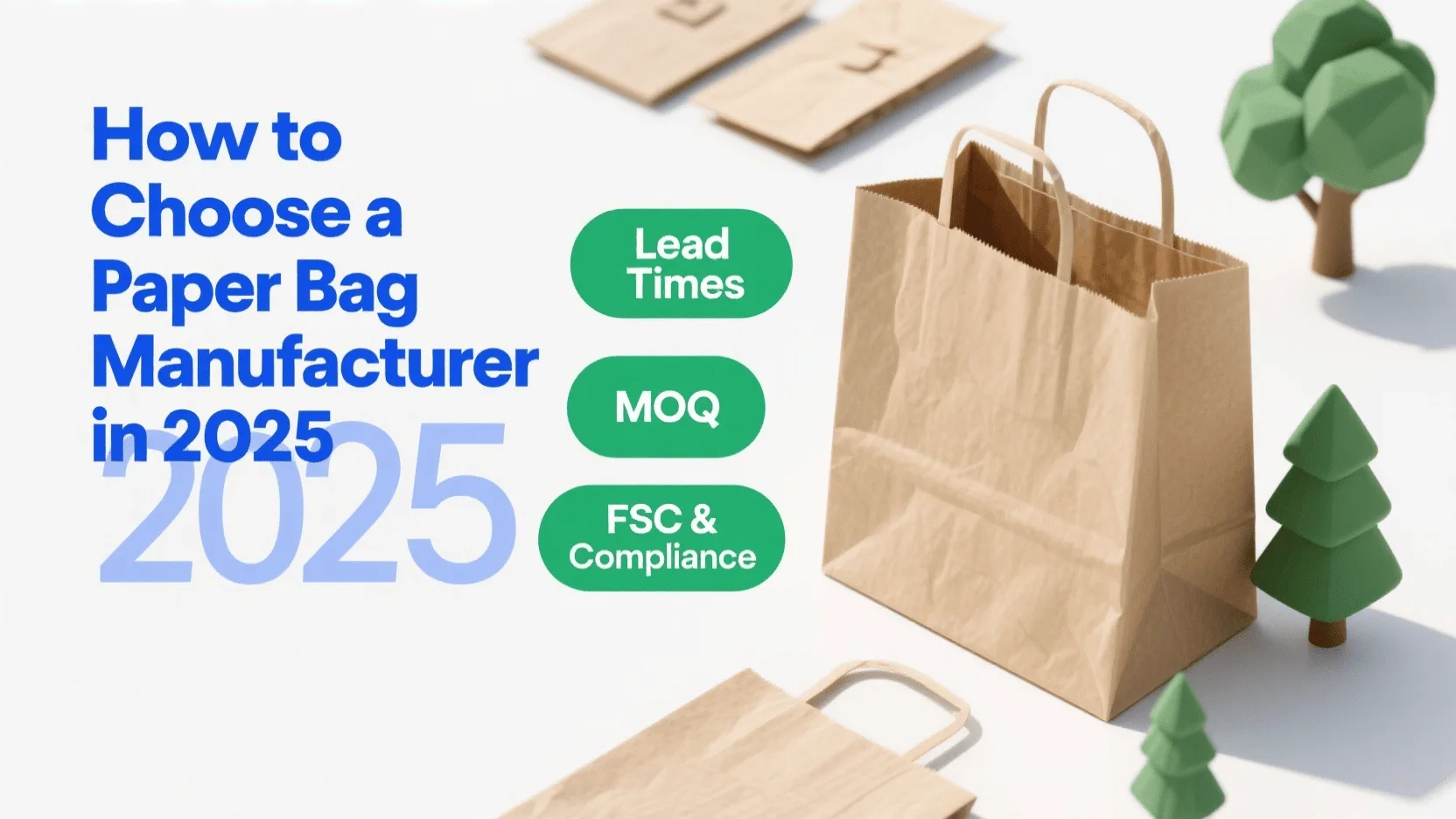how to choose a paper bag manufacturer in 2025 — lead times, moq, fsc & compliance