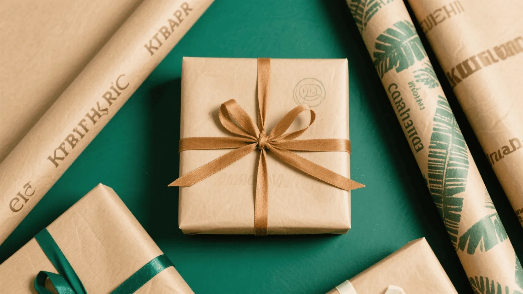 kraft vs. coated vs. recycled gift wrapping paper