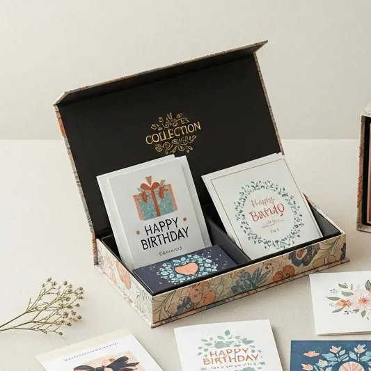 Luxury Rigid Box Packaging for Greeting Cards