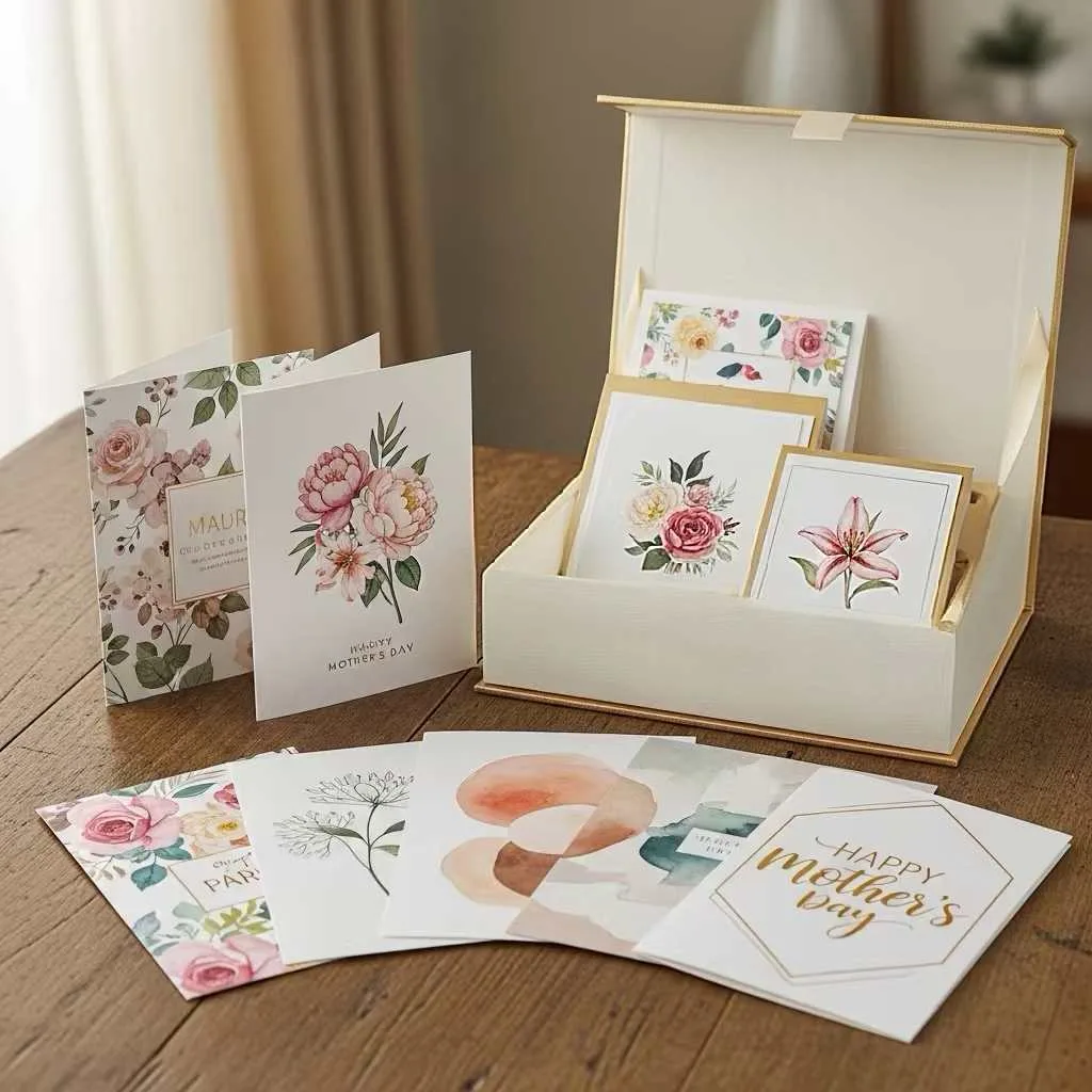 Personalized Mother’s Day Greeting Cards with Floral Designs