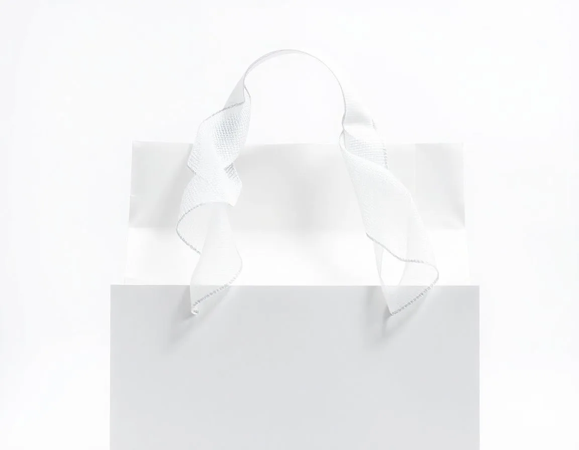 Organza Paper Bag Handles Elegant