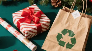 present wrapping paper vs. gift bags which drives better brand perception, reuse, and curbside acceptance