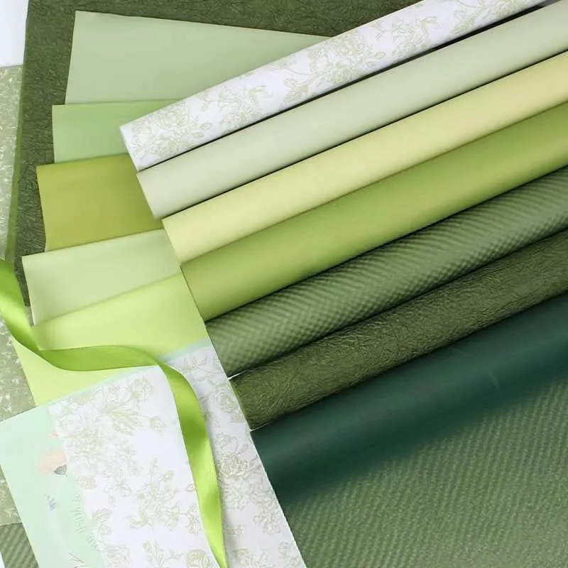 Textured flower wrapping paper with fabric-like feel