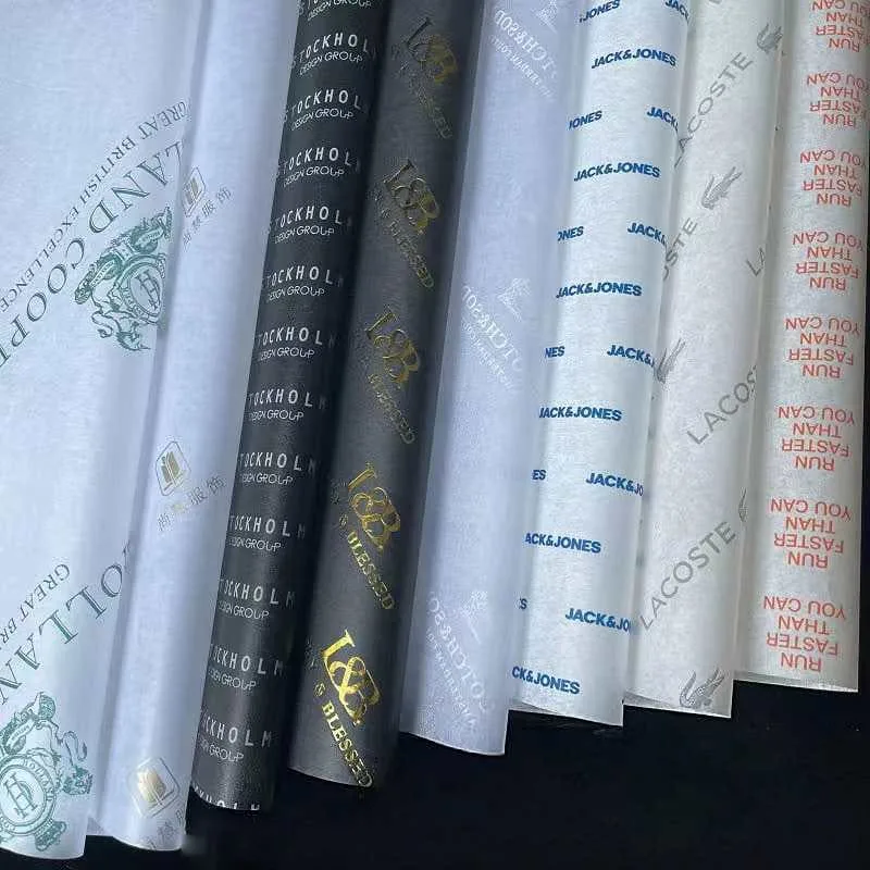 Custom logo printed tissue paper