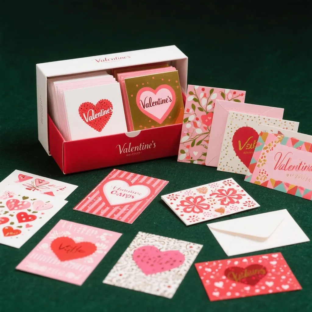 Romantic Valentine’s Day Greeting Cards with Love Themes
