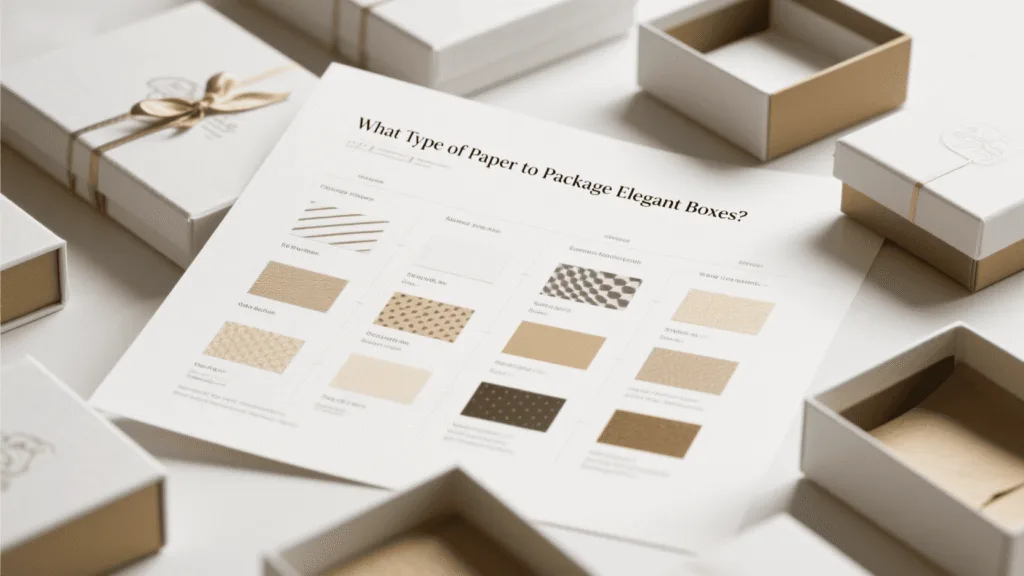 what type of paper to package elegant boxes