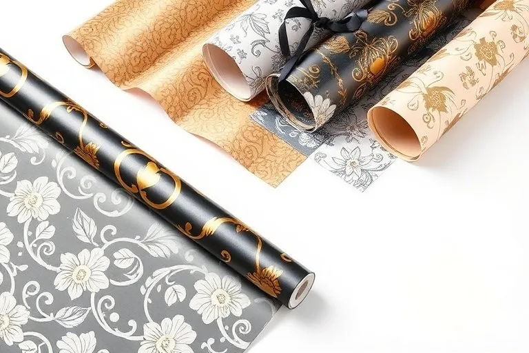 Eco-friendly custom printed wrapping paper designs