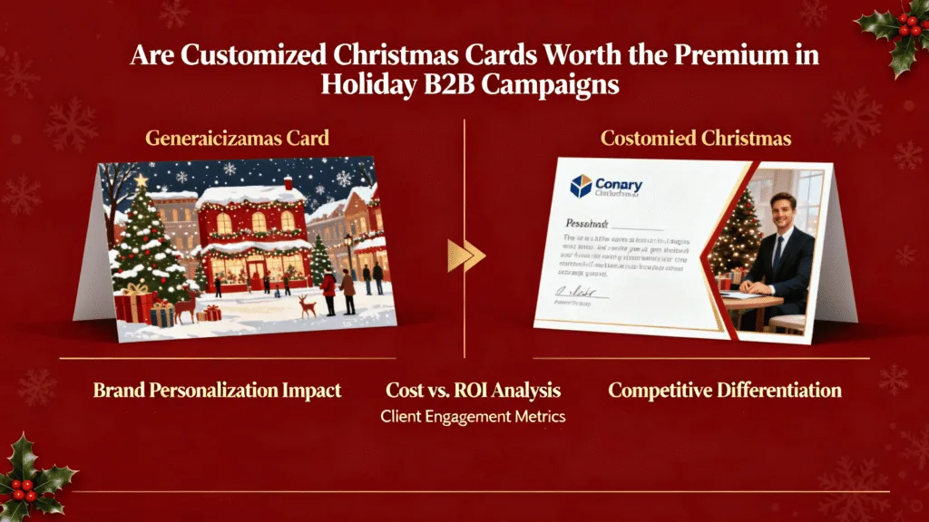 are customized christmas cards worth the premium in holiday b2b campaigns