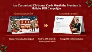 are customized christmas cards worth the premium in holiday b2b campaigns
