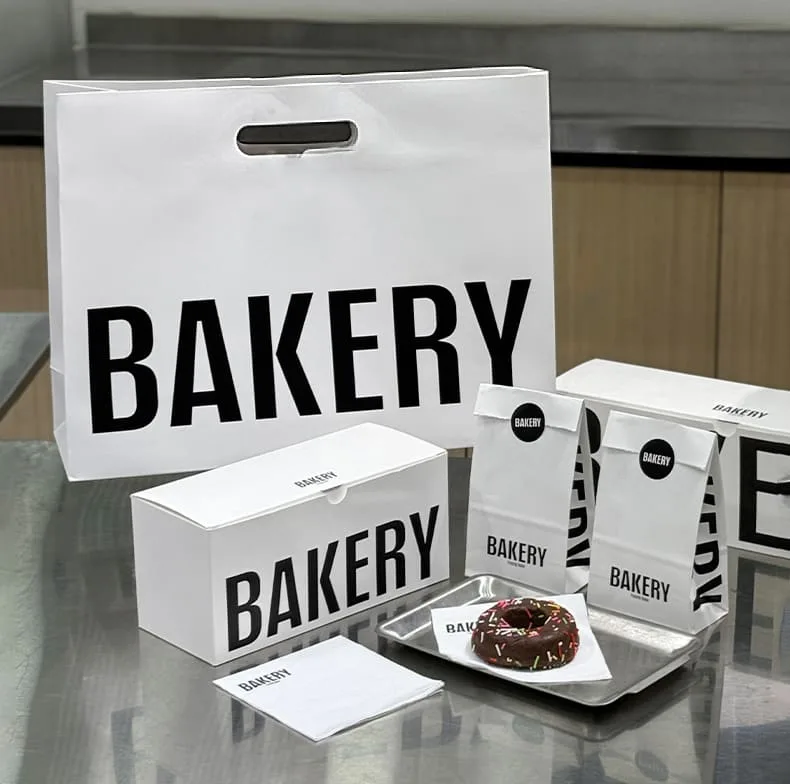 Complete baking packaging sets for bakeries