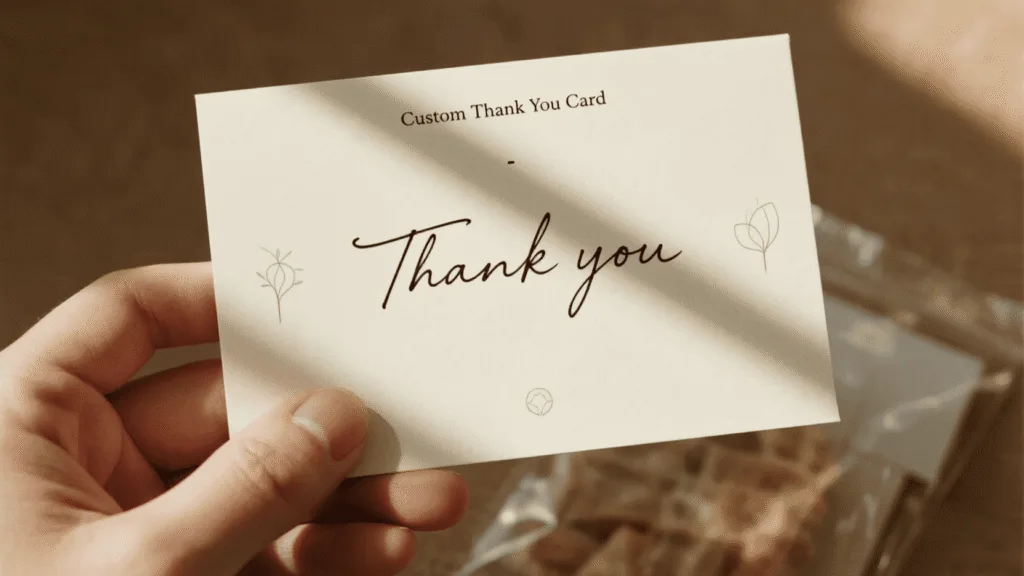 custom thank you cards vs digital e cards