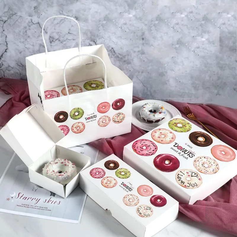 Premium donut boxes with optional carry bags