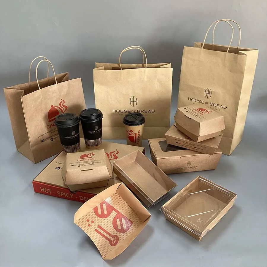 Complete fast food packaging range