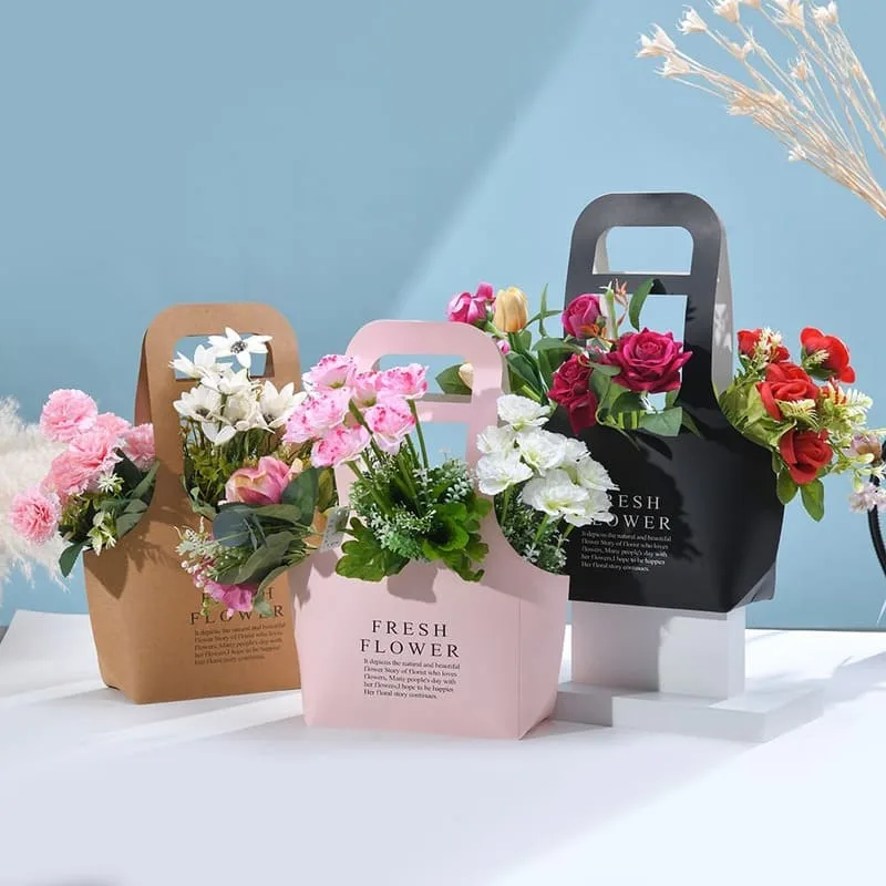 Kraft eco-friendly flower wrap - front