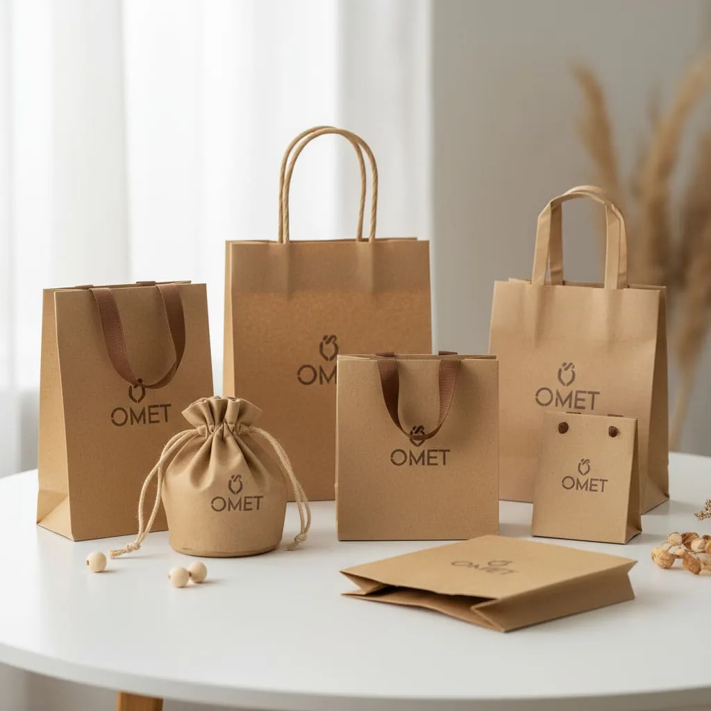 A close-up shot showing the reinforced top edge and clean fold lines of a premium jewelry paper bag with a cotton rope handle