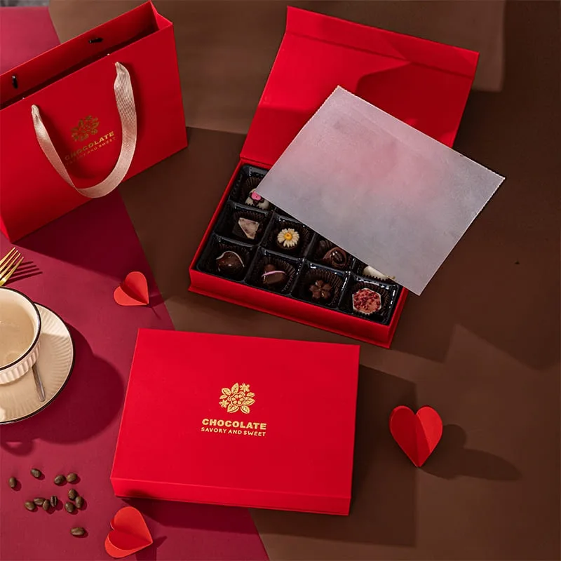 Magnetic closure chocolate boxes for luxury gifting