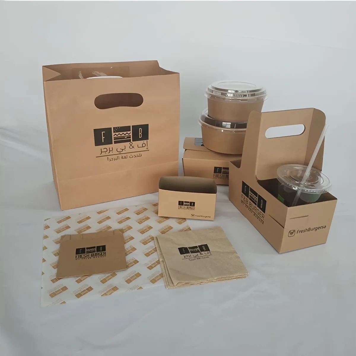 Coordinated takeaway meal kits for food service