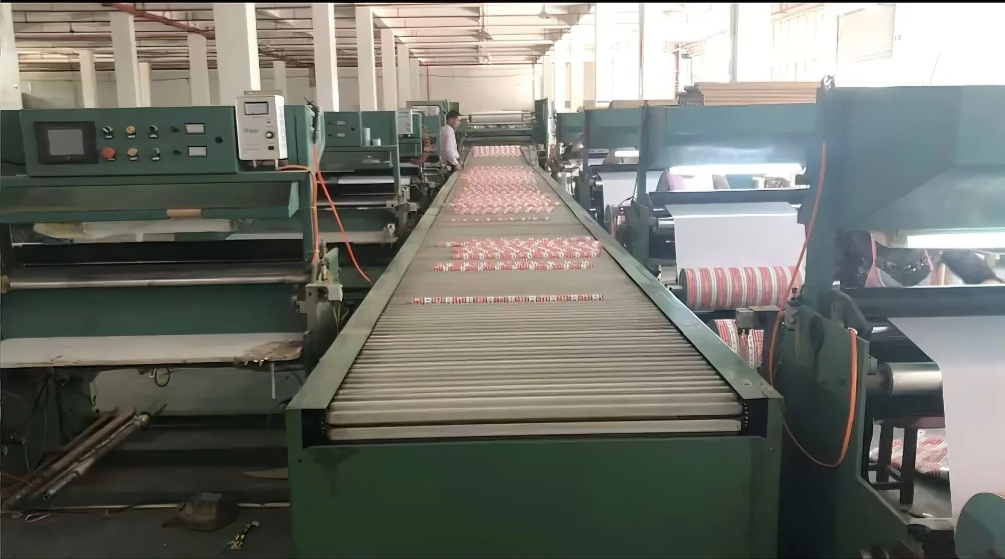 Wrapping paper handmade workshop with skilled craftsmen