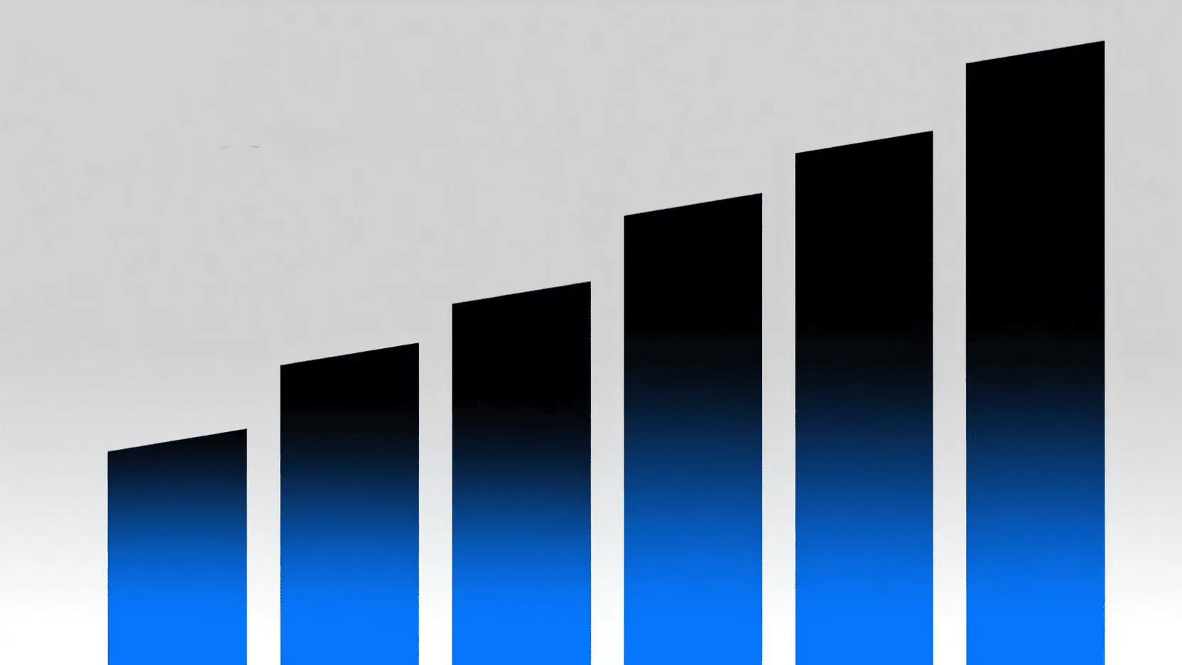 A chart displaying a steep upward trend line, labeled 