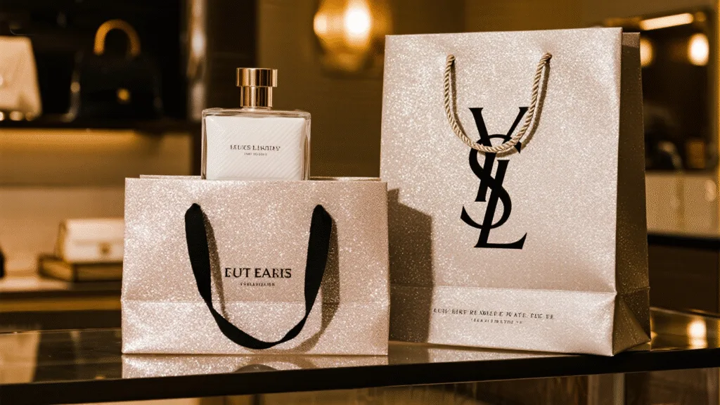 why are glitter paper bags gaining traction in luxury retail packaging