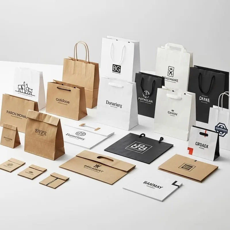 Branding and promotional paper bags for events and giveaways