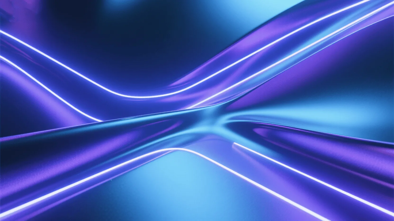 An abstract, futuristic image showing glowing lines on a metallic textured surface, representing innovation.