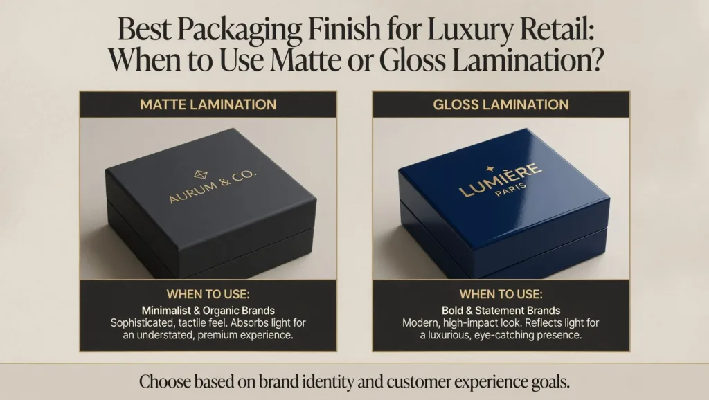 best packaging finish for luxury retail