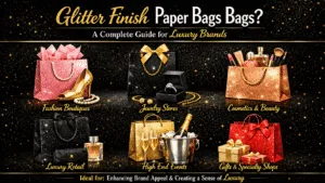 What Industries Use Glitter Finish Paper Bags: A Complete Guide for Luxury Brands?