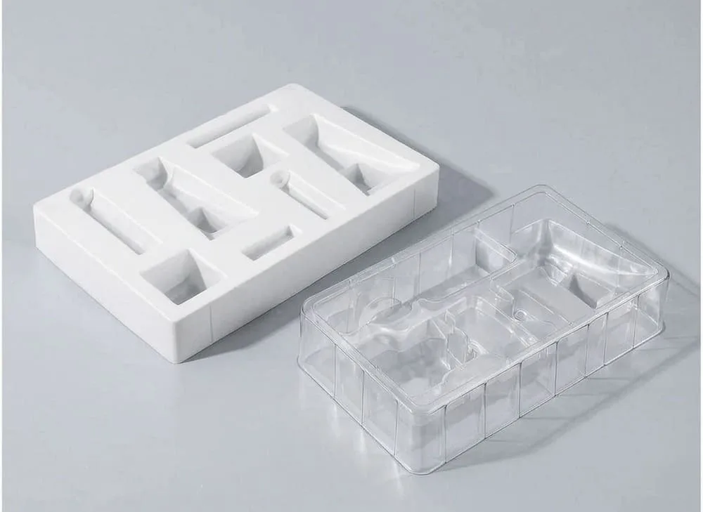 Clear and opaque blister insert for product protection