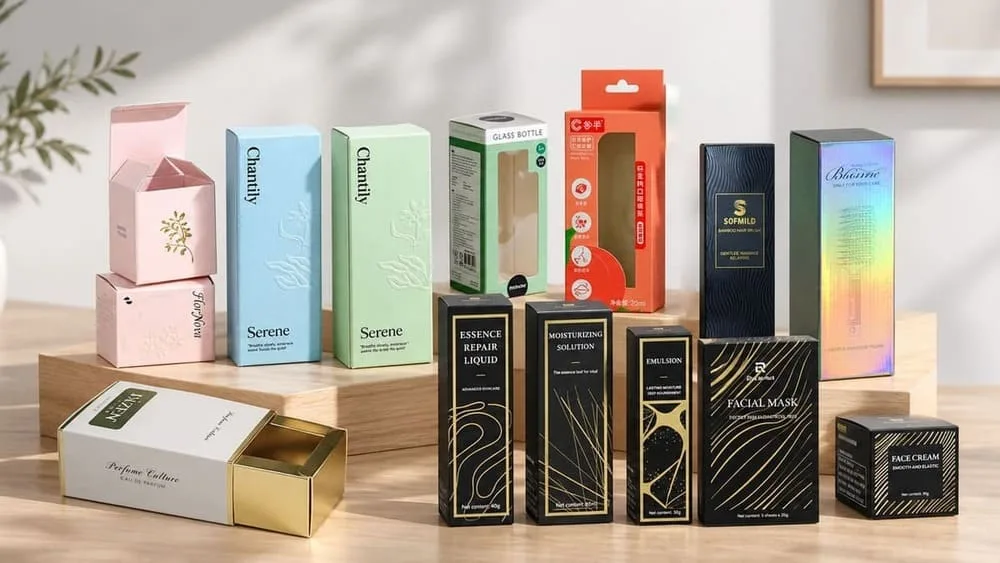Retail folding cartons with vibrant CMYK printing