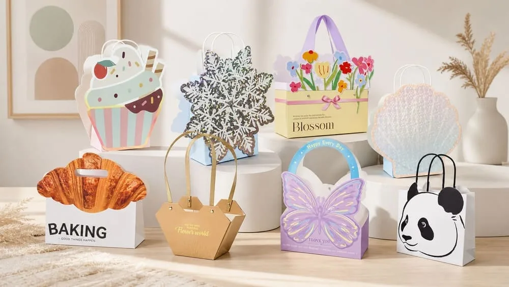 Custom shape paper bags