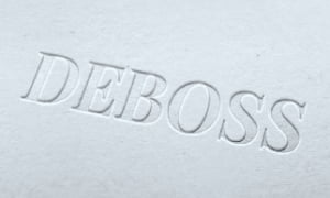 debossing