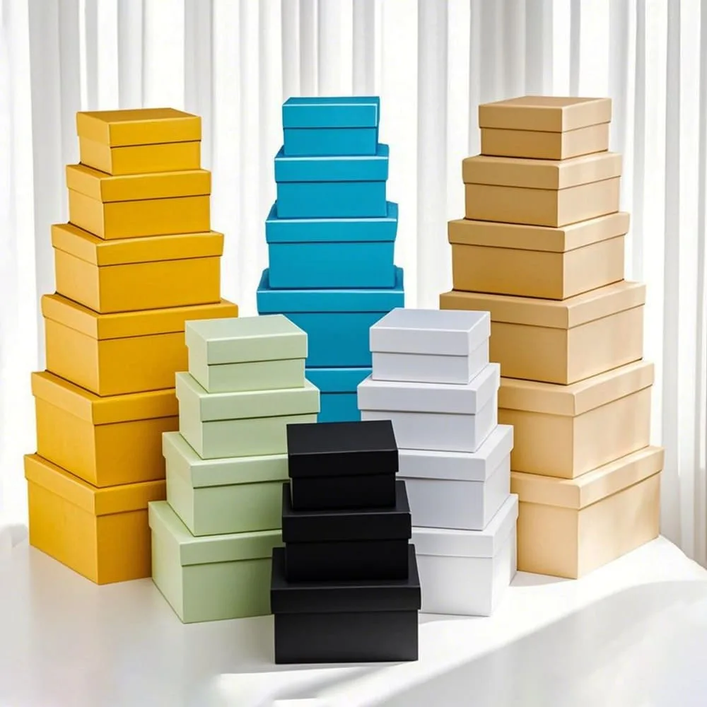 Nested paper boxes set