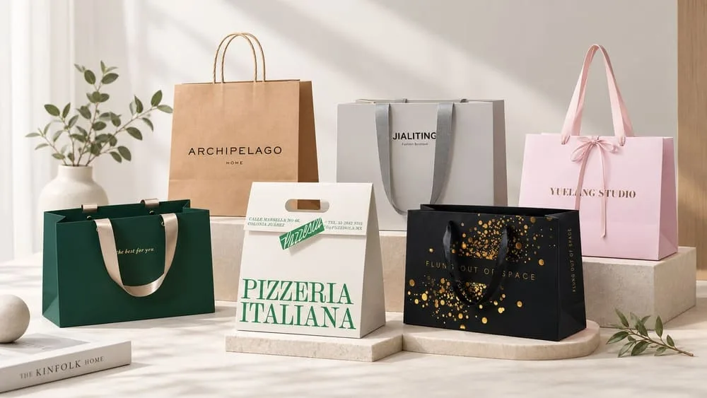 Retail and apparel paper bags