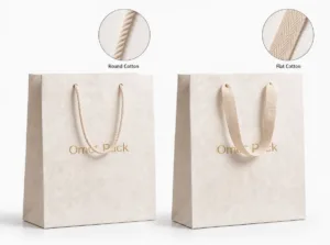 round vs flat cotton bag handles