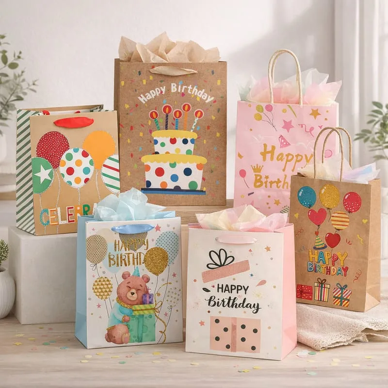 birthday gift paper bags