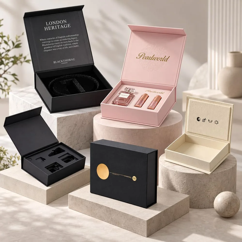 book style rigid boxes