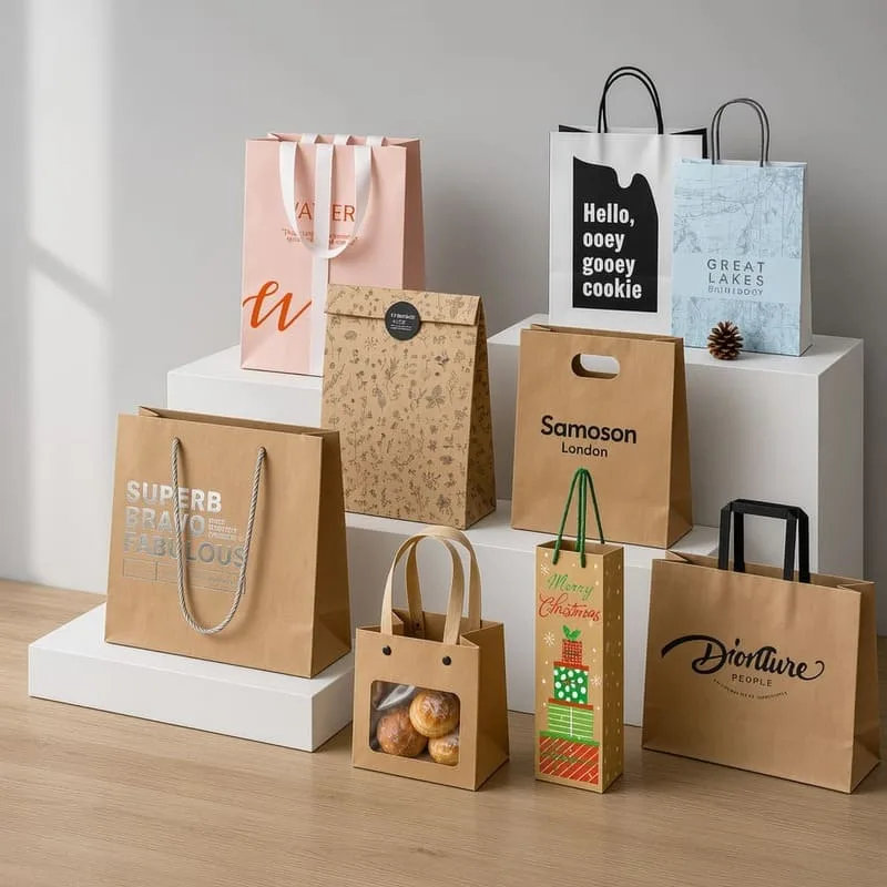 different kinds of kraft paper bags