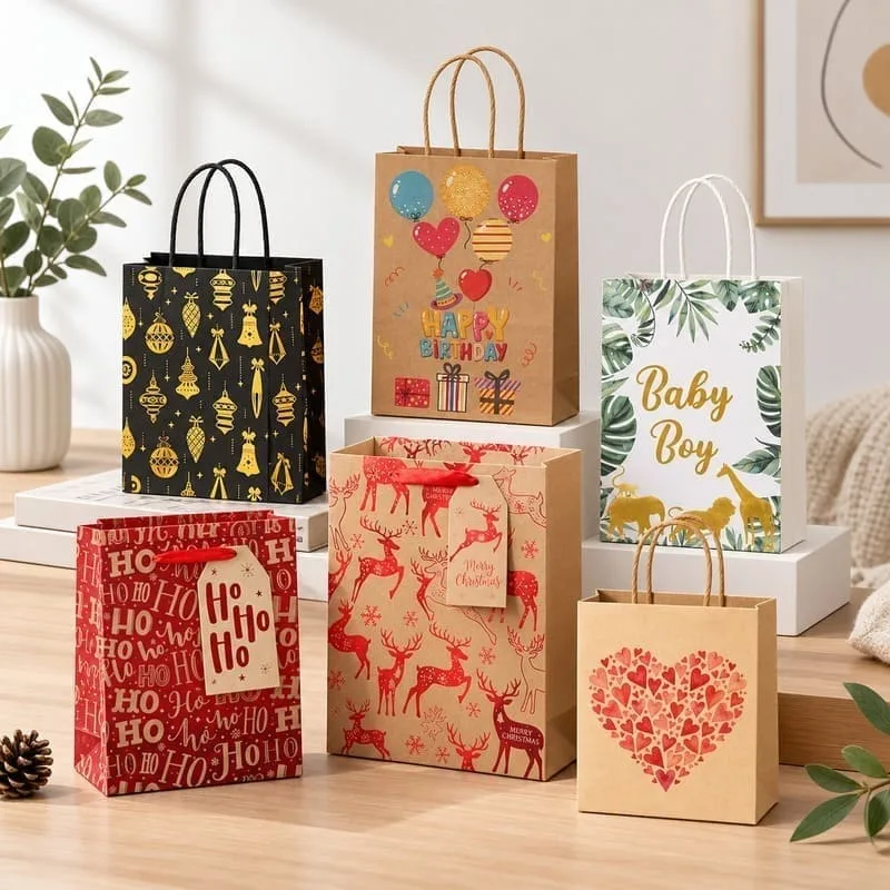kraft gift bags