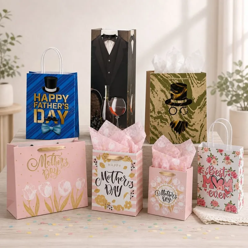 mother & father day gift paper bags