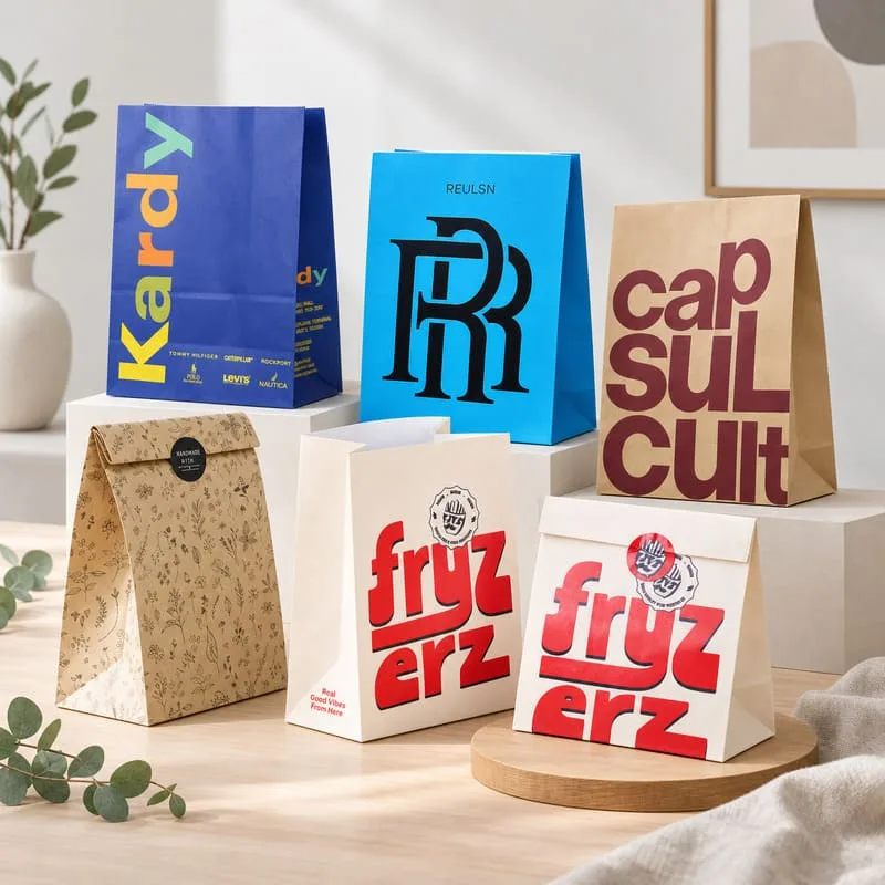 sos kraft paper bags without handle