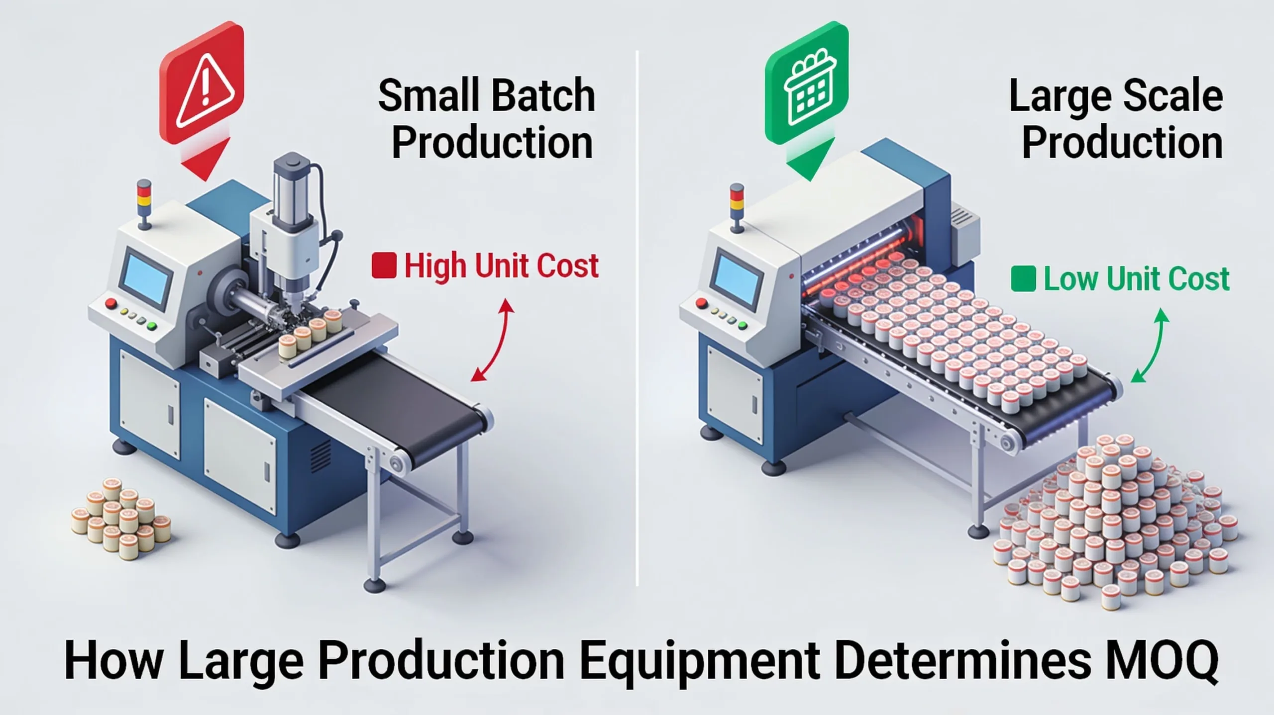 A wide shot of an automated paper bag production line in a clean factory, showing the scale of manufacturing.