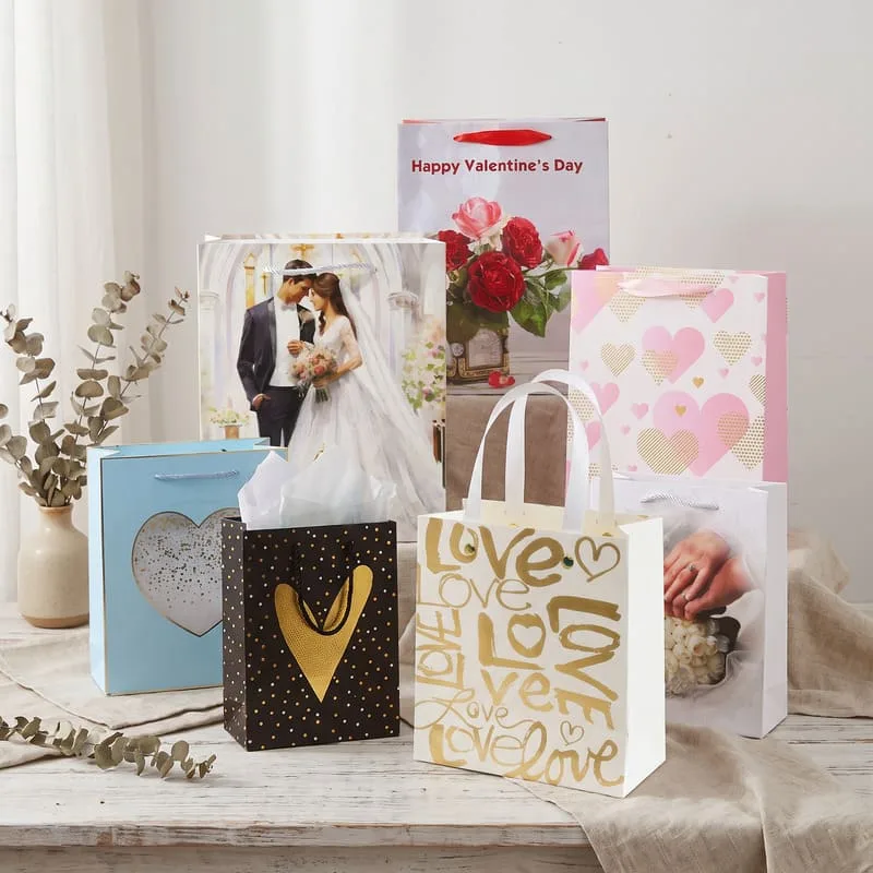 valentine & wedding gift paper bags